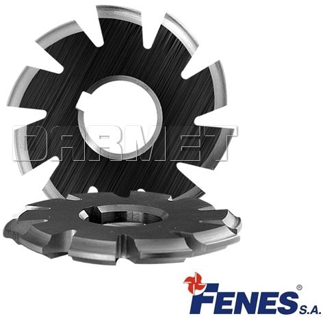 FENES Frez modułowy krążkowy do kół zębatych o zarysie ewolwentowym, moduł 2mm, #7 - 55÷134 zęby koła obrabianego, NFMa HSS - FEN_0641-561-000-337