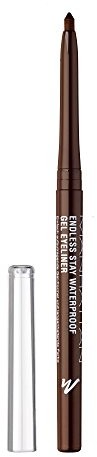 Manhattan Endless Stay Waterproof żel Eyeliner 001 Rich Brown, długo utrzymujący, tworzenie smug i działanie wody, bez anspitzen, 1er Pack 21997013001