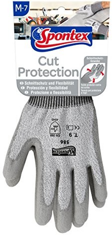 Spontex spontex Cut Protection rękawica robocza z wysokim ochronnych do cięcia, , 7, , 12130197