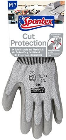 Spontex spontex Cut Protection  rękawica robocza z wysokim ochronnych do cięcia, , 7, , 12130197