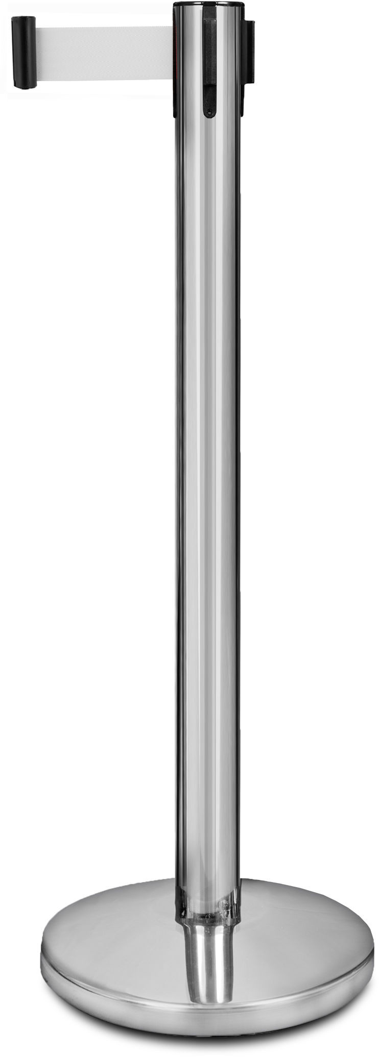 Słupek odgradzający z taśmą białą 2,2m