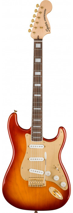 Fender Squier 40th Anniversary Stratocaster Gold Edition LRL Sienna Sunburst gitara elektryczna