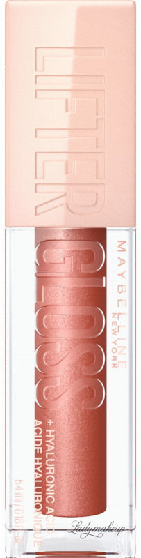 Maybelline LIFTER GLOSS + HYALURONIC ACID - Błyszczyk do ust z kwasem hialuronowym i witaminą E - 5,4 ml - 009 - TOPAZ