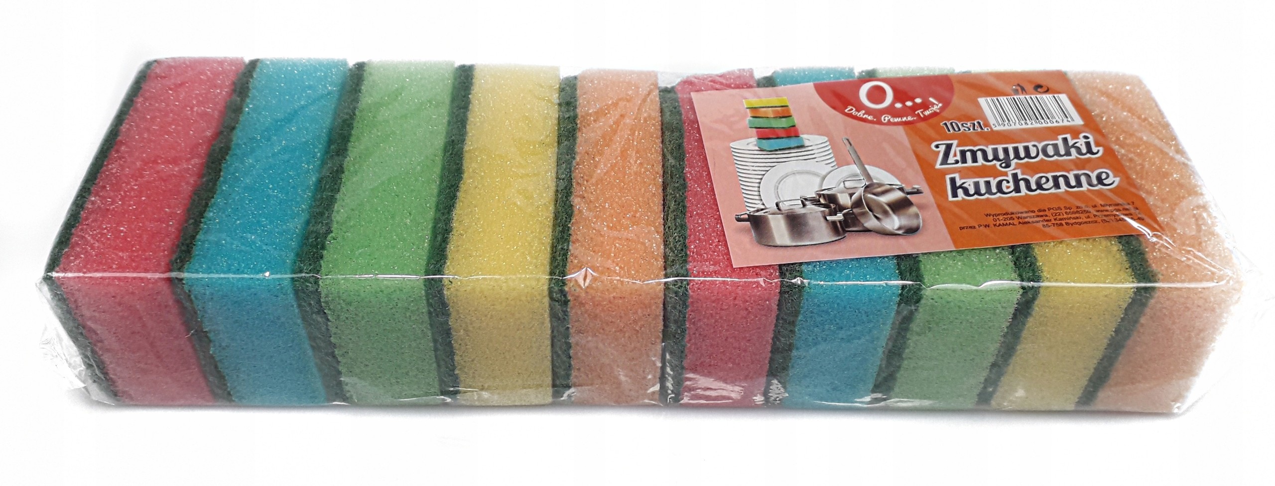 Zmywaki gąbki kuchenne do naczyń 10 szt