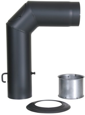 Kamino-Flam Kamino-FLAM 331710 zestaw rur kątowych Senotherm, 120 MM, czarny 331710