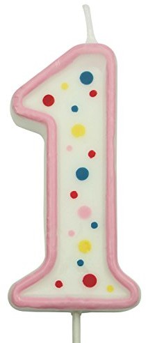 PME Numer pme Pink 1 świeca CA081