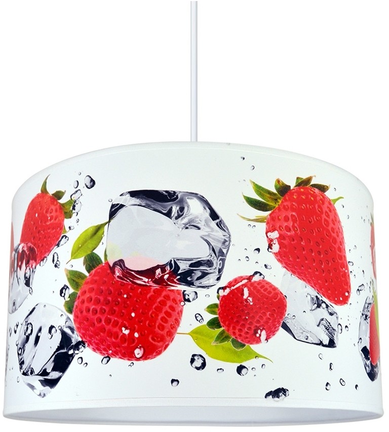Lampdar Żyrandol na lince STRAWBERRIES 1xE27/60W/230V