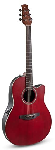 Applause Applause AB24-2S gitara elektroakustyczna, tradycyjna, Mid Cutaway, rubinowa czerwień, satynowa AP521102
