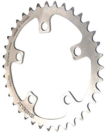 Surly łańcuch arkuszy ring, 5 otworów, ze stali nierdzewnej, srebrny, 32 cale x 94 MM, cr4191 CRSU9432