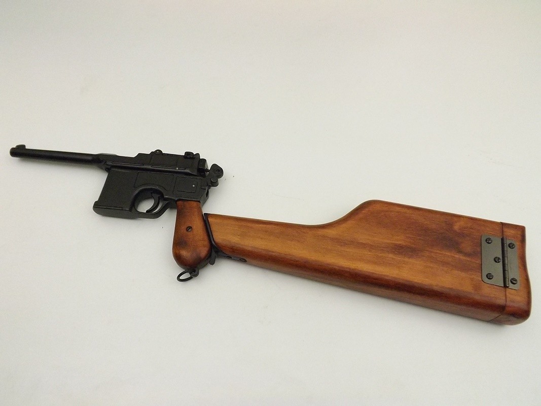 Denix SA REPLIKA PISTOLET MAUSER C96 Z DREWNIANĄ KOLBĄ MODEL 1025 1025