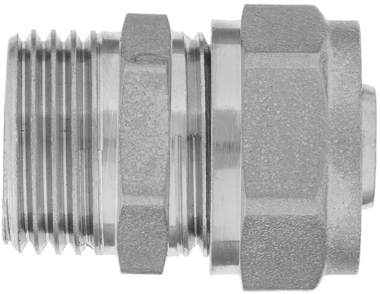 Invena Złączka gwint zewn.1/2'' x 20 mm x 2- wkład aluminiowy