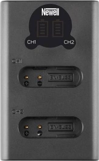 Newell Ładowarka do aparatu Ładowarka dwukanałowa DL-USB-C do akumulatorów EN-EL23 NL2114