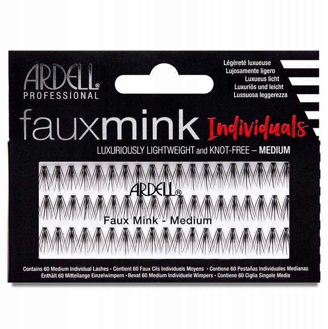 Ardell Faux Mink Medium Black Rzęsy kępki 60szt