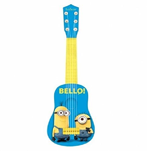 LEXIBOOK Lexibook Universal Despicable Me Minions My First Guitar, 6 nylonowych sznurków, 53 cm, w zestawie przewodnik naukowy, niebieski/pomarańczowy, K200DES K200DES