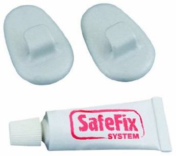 Metaltex 404992039 Safe Fix haczyków samoprzylepnych 2 sztuki z tworzywa sztucznego 404992