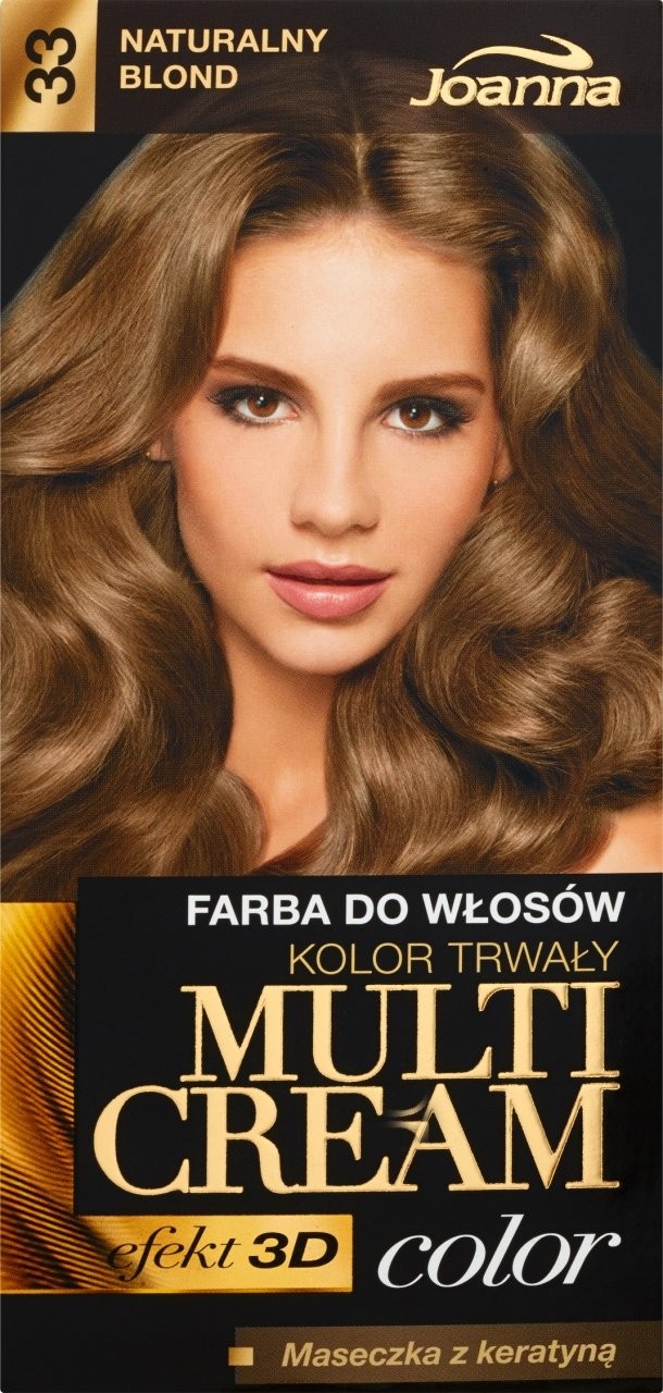 Joanna Multi Cream color Farba do włosów 33 Naturalny blond  59521