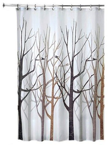 InterDesign Inter wzornictwo Forest do zasłony prysznicowej YMJ-359