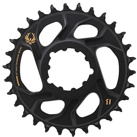 Sram Łańcuch Eagle X-Sync 34T, Direct Mount wyświetlania Boost aluminium 12-Speed ring czarna, 3 MM, złoto CW8030120