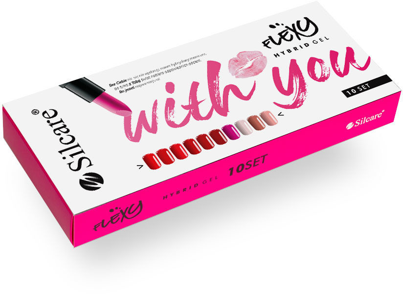 Silcare Flexy Lakiery Hybrydowe - Zestaw With You (10 x 4.5 g)