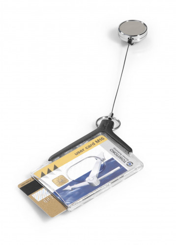 Durable Cardholder De Luxe Pro Duo do 2 kart z mechanizmem ściągającym 10 sztuk