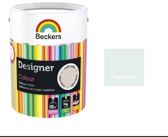 Beckers DESIGNER COLOUR- farba lateksowa, Supernova, 5 l
