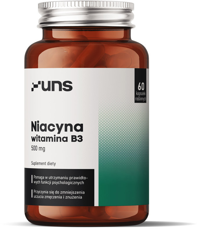 UNS Niacyna Witamina B3 500mg 60vegcaps
