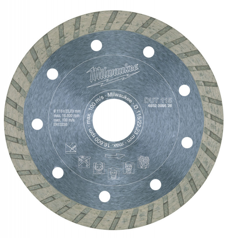 Zdjęcia - Akcesoria do narzędzi Milwaukee Tarcza diamentowa tnąca DUT 115x22,2mm uniwersalna 