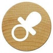 efco Pieczątka mini woodies, smoczek,  15 MM WM0604