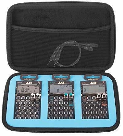 Analog Cases Analog Cases GLIDE etui dla 3 nastoletnich operatorów kieszonkowych (torba do przenoszenia/torba wykonana z trwałego, wysokiej jakości EVA/nylonu, zintegrowana kieszeń z siatki), czarna G16TEPO