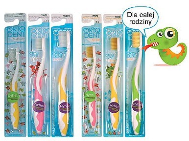 Orto-dent Ortodent Gold (złota) szczoteczka antybakteryjna MAXI