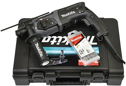 Makita Młot udarowo-obrotowy Hammer hr2470bx40 Kombinacja, SDS +, z-bit-zestaw, czarna HR2470BX40