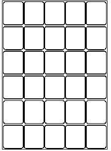 Cdrmarket Samoprzylepne etykiety 40 x 46 mm, 30 etykiet, A4, 100 arkuszy