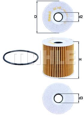 Mahle FILTR OLEJU KNECHT OX 149 D ECO OX 149D