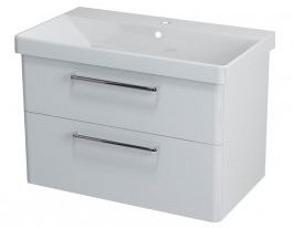 Sapho THEIA szafka umywalkowa 76,4x50x44,2cm, 2 szuflady, biała TH080