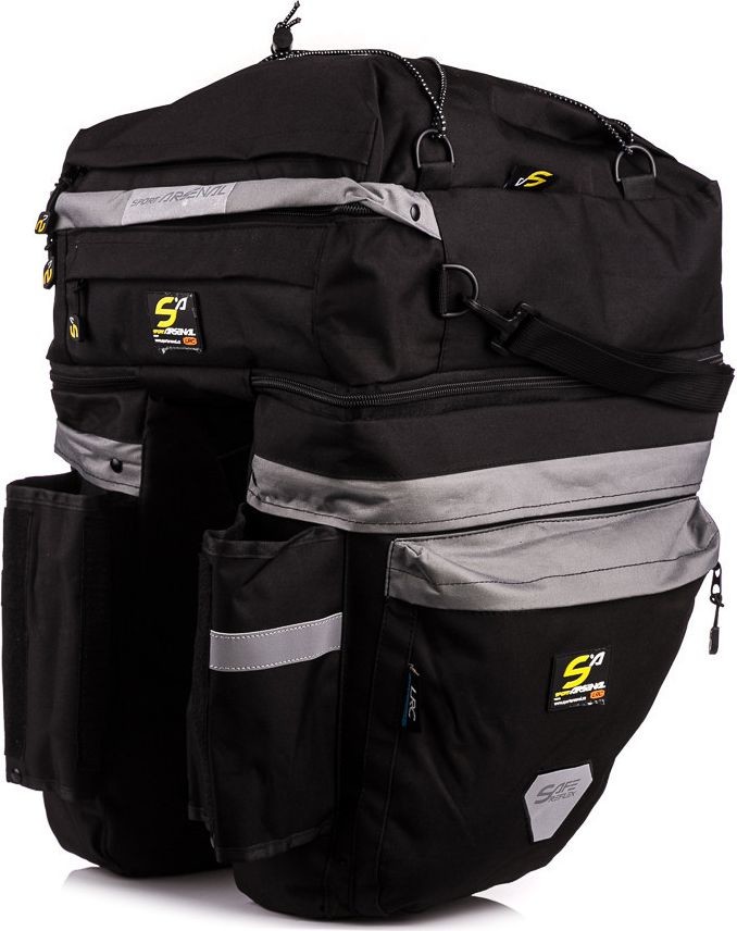 Sport Arsenal Sport Arsenal Sakwa rowerowa na bagażnik potrójna 465 + mini sakwa Sport Arsenal roz uniw 8594166030367