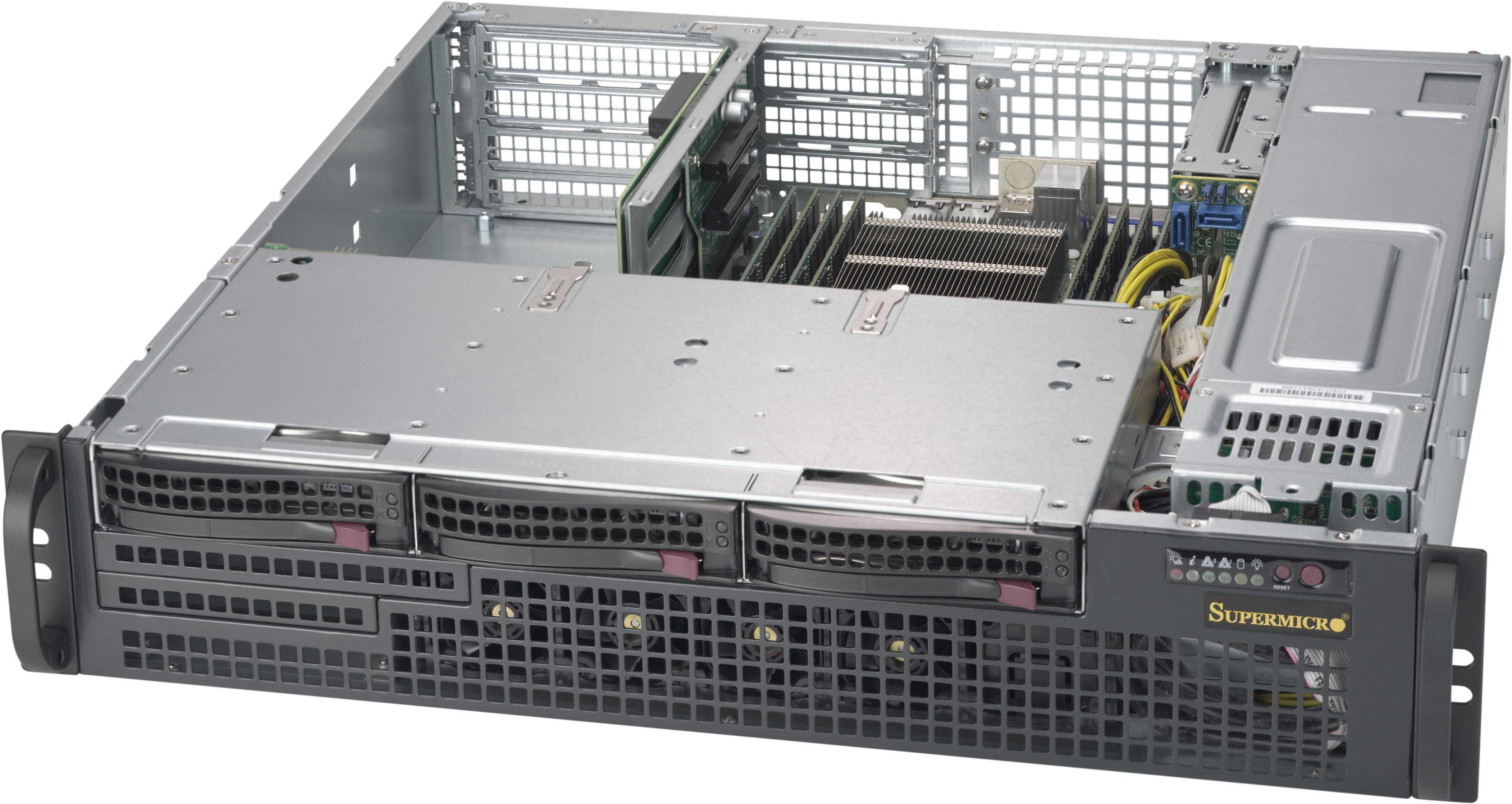 Supermicro Obudowa serwerowa CSE-825MBTQC-R802WB CSE-825MBTQC-R802WB