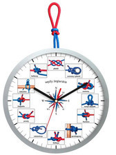 Atrix Zegar ścienny dla żeglarzy węzły żeglarskie ATE2013WZ_2