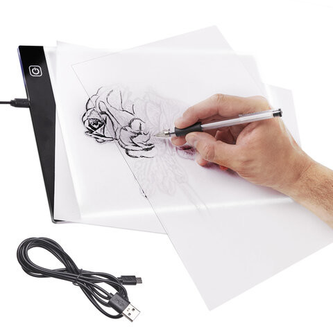 Podświetlana deska kreślarska tablica kalka A4 LED KX6217