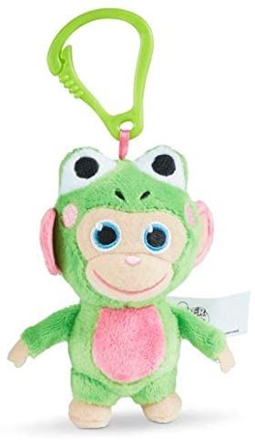 Joy Toy 31049 Wonderpark Wunderaffen Plusz Clip On 8 cm Model: Żaba, wielokolorowa 31049