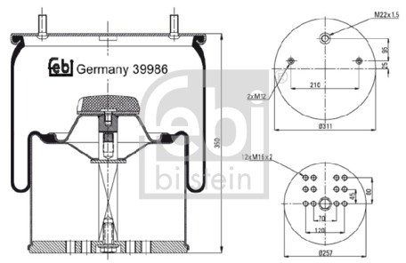 FEBI Mieszek, klimatyzacja FEBI 39986
