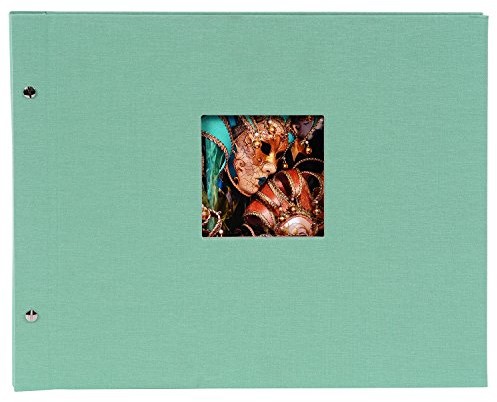 Goldbuch Złota księga, album, Bella Vista, z pergaminowy satynowany przekładki do liści, 39 x 31 cm, 40 białych stron z gwintem, lnu, fuksja,,,,, 28807 28 807