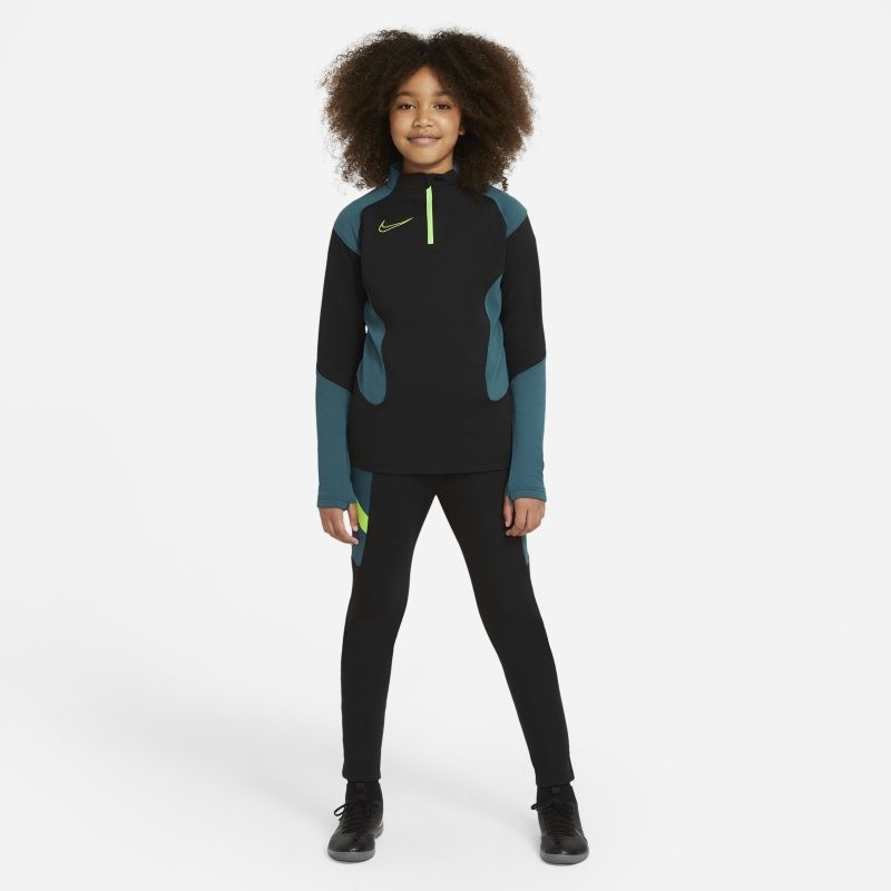 Nike Dzianinowy strój piłkarski dla dużych dzieci Dri-FIT Academy - Czerń CW3621-013