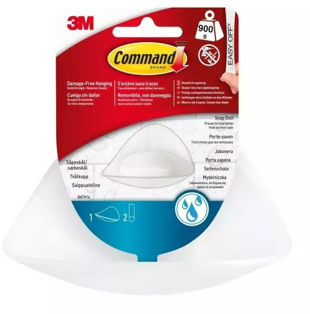 3M 3M Command Mydelniczka + 2 Paski Bath-14.. 3M000154