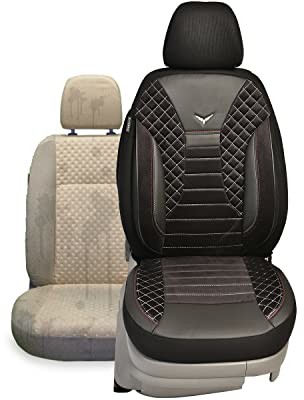 BREMER SITZBEZÜGE BREMER SITZBEZÜGE Pokrowce na fotele kompatybilne z kierowcą i pasażerem SsangYong Tivoli od 2015 roku PS808 czarno-biały szew 4064849910506