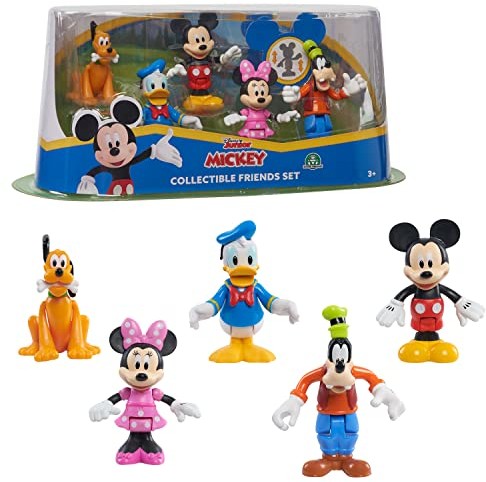 Disney Mickey&Minnie Zestaw 5 figurek 7,5 cm, 5 znaków do kolekcjonowania, zabawka dla dzieci od 3 lat, Mcc08 MCC08