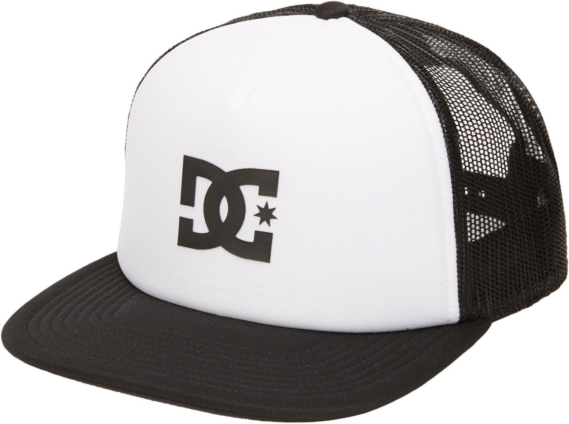 DC czapka męska GAS STATION TRUCKER White/Black XWWK