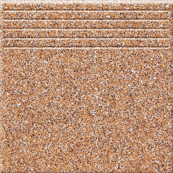 Płytka stopnica Eterno Brąz 33,3x33,3  gat.1