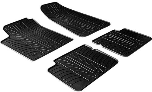 Autostyle Gumowa mata Fiat Bravo Lancia Delta profilem T, 4-częściowy zestaw Rubber ponieważ Mats