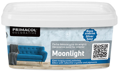 Primacol Farba dekoracyjna Moonlight 1l baza srebrna s7.495257628