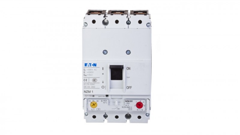 Eaton Wyłącznik mocy 80A 3P 25kA NZMB1-A80 259078 259078